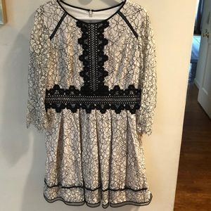 Eliza J Empire waist lace dress